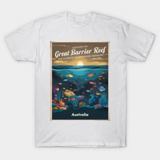 Retro Vintage Great Barrier Reef Adventure T-Shirt